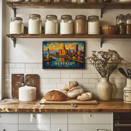 Buffalo, New York A Vibrant Cityscape Poster