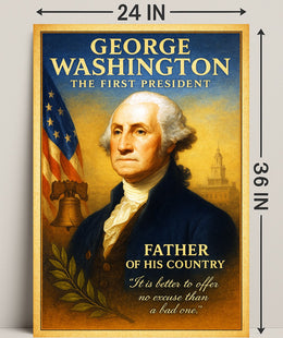 George Washington The First President Poster PosterGoat