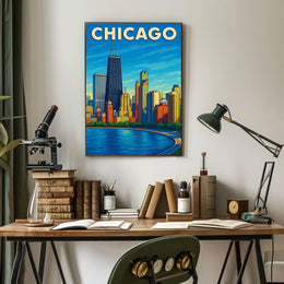 Chicago Skyline Poster