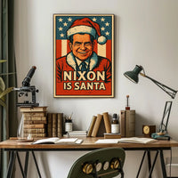 Nixon As Santa Poster
