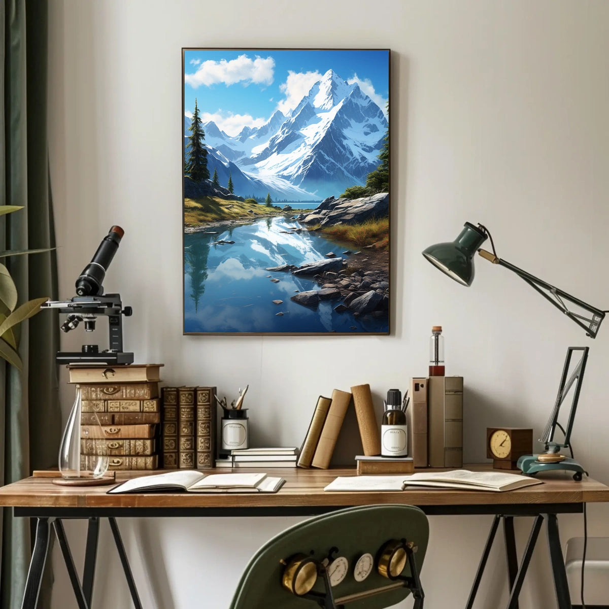 Majestic Mountain Landscape Poster