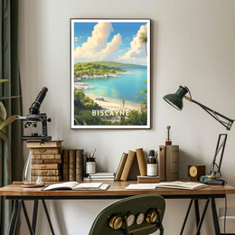 Biscayne National Park Travel Poster Vintage Print