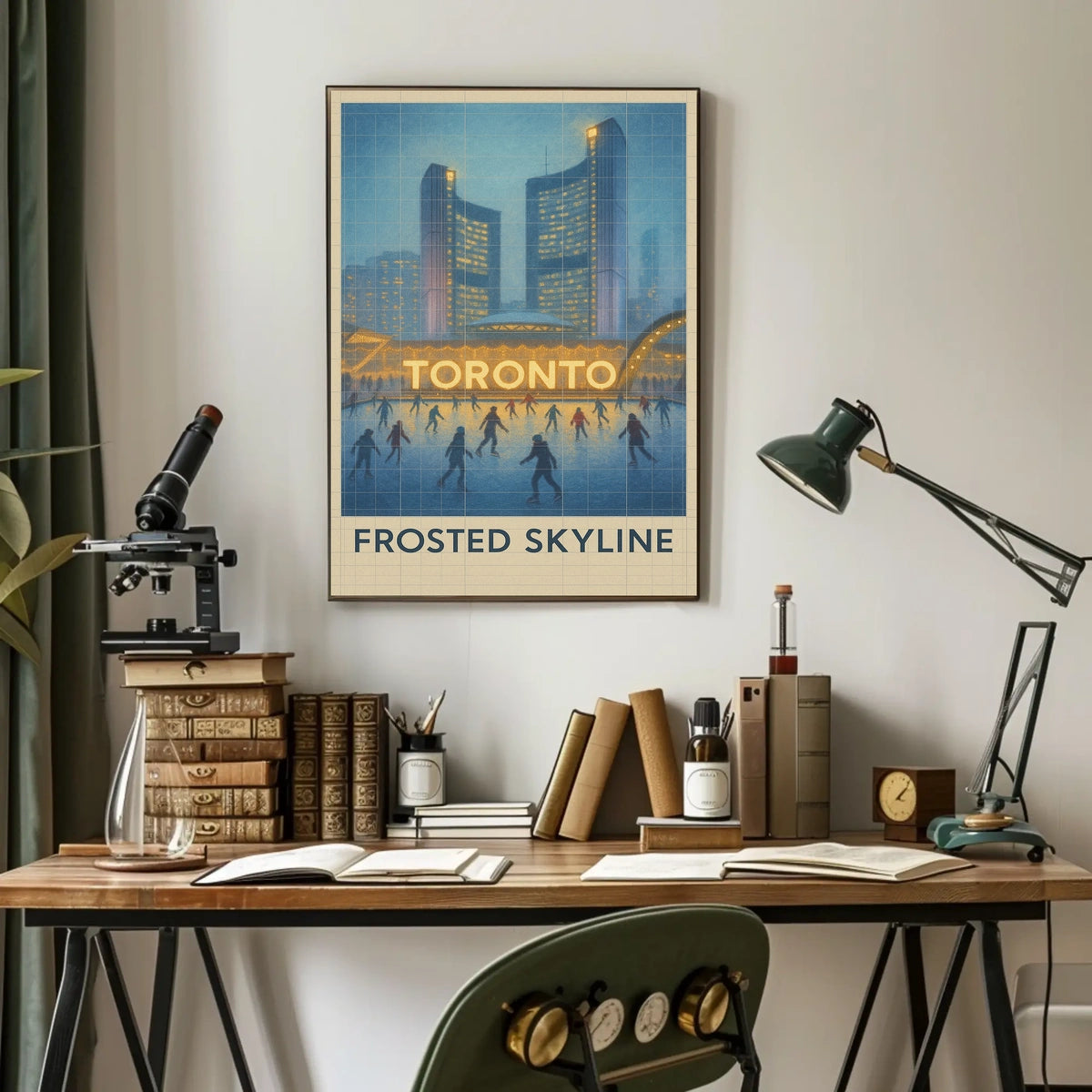 Frosted Skyline Poster