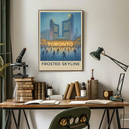 Frosted Skyline Poster