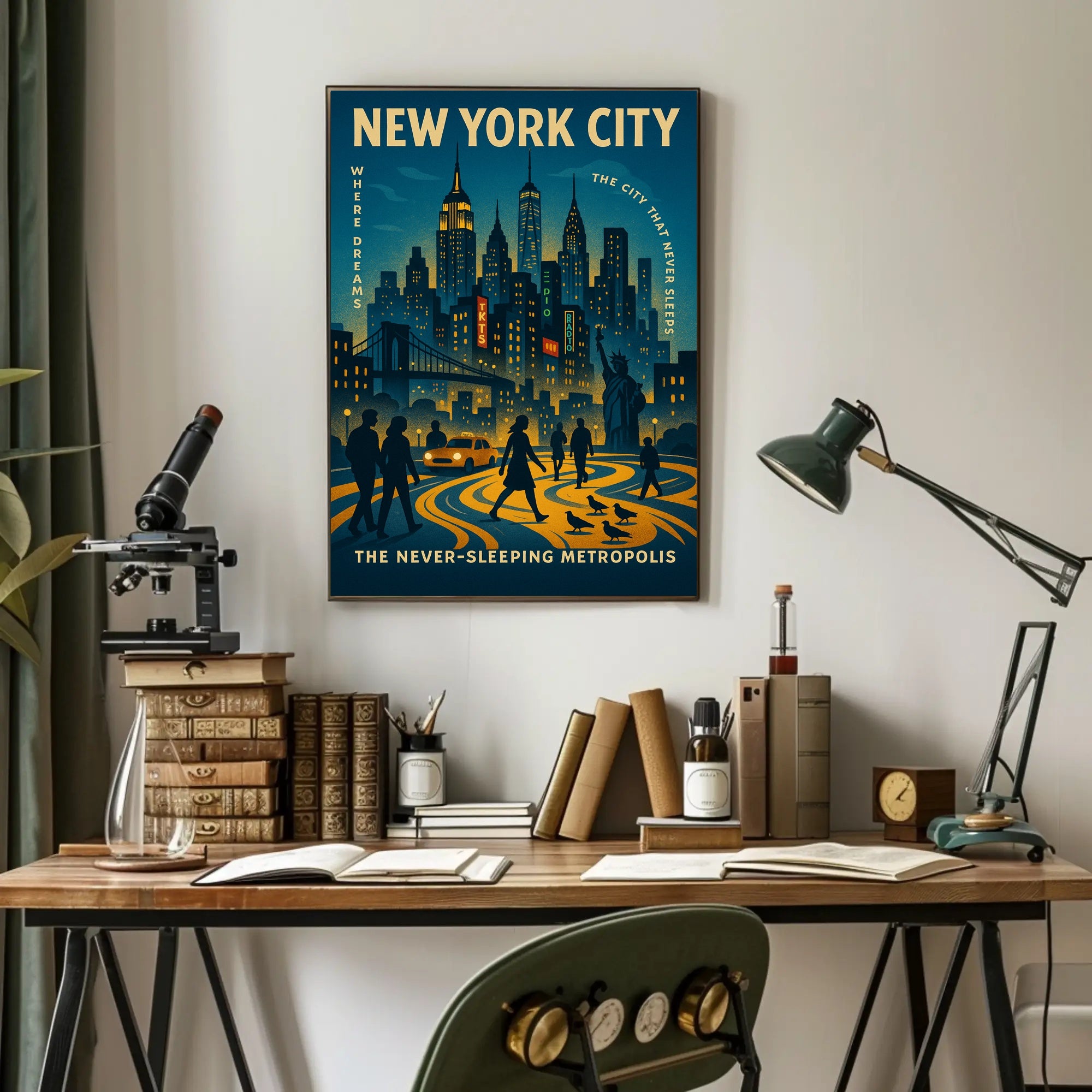 New York City The Never-Sleeping Metropolis Poster