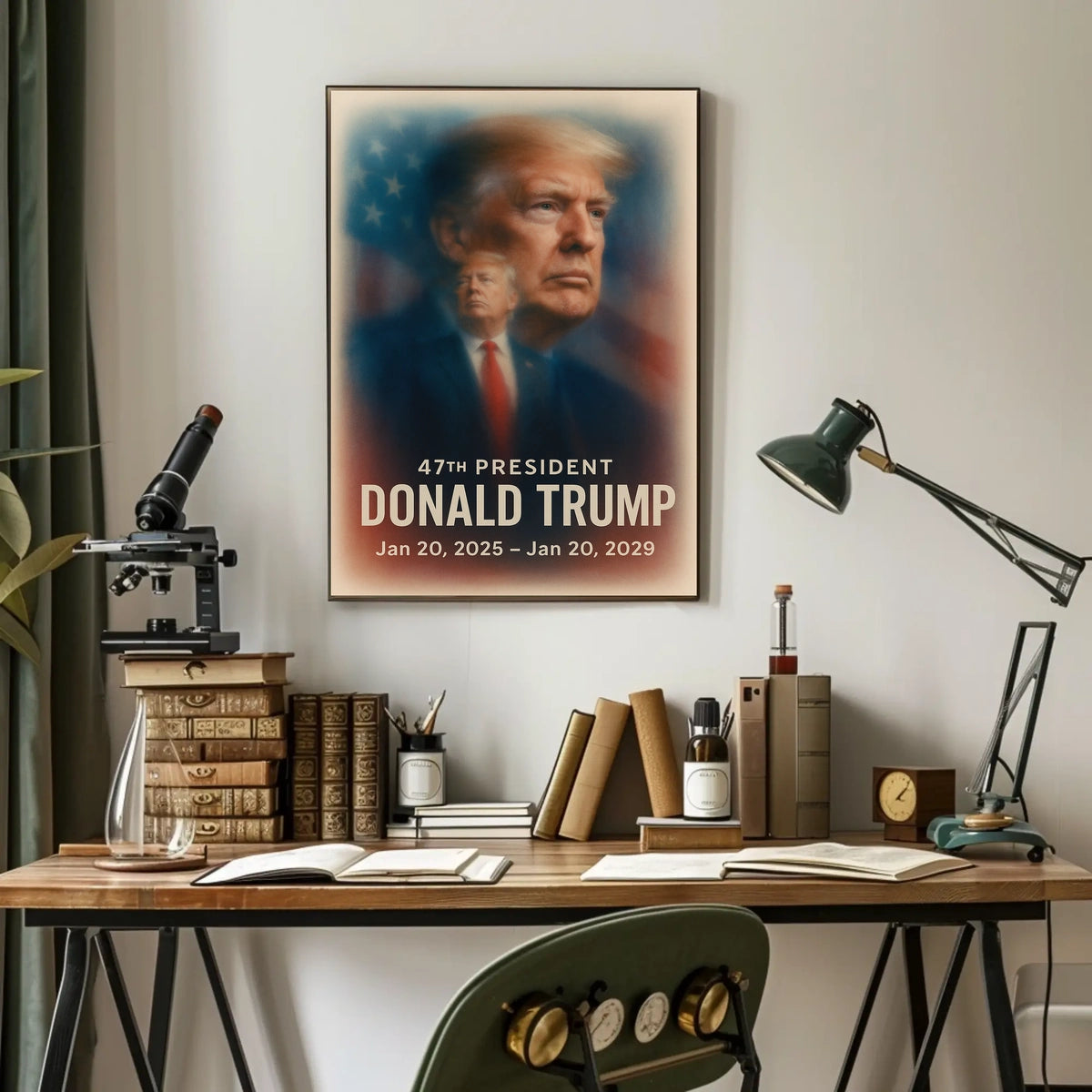 Trump Visionary Leader Pop Art Patriotic Collectors Poster