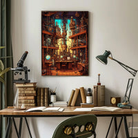 Steampunk Laboratory Poster