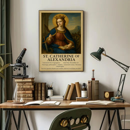 St. Catherine of Alexandria Iconography Heritage Poster