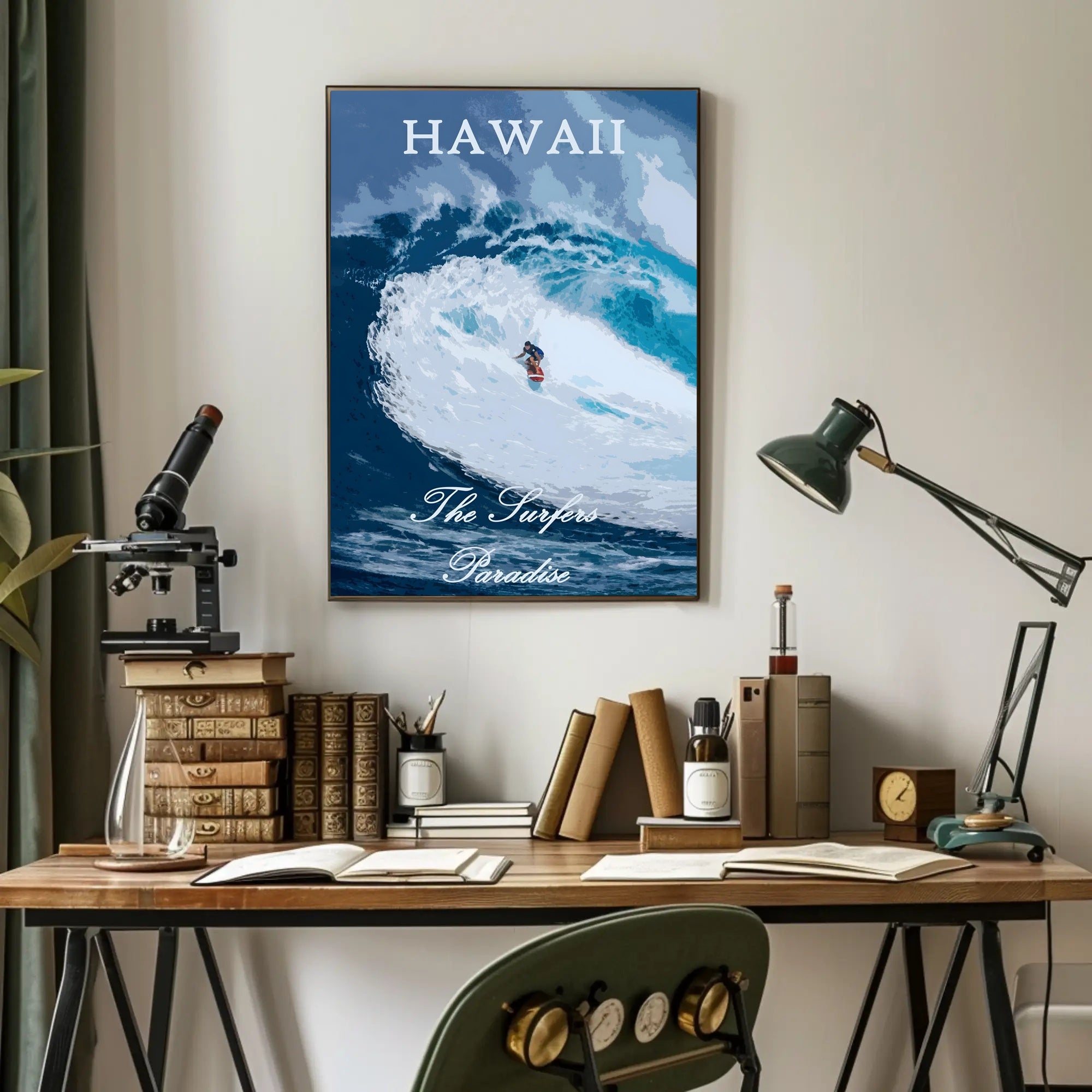 Hawaii Surf Adventure Sports Poster