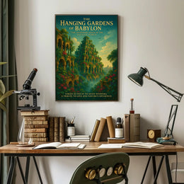 Hanging Gardens of Babylon Romantic Cultural or Heritage Poster
