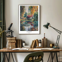 Giverny Garden Serenity: Impressionistic Artistic Poster PosterGoat