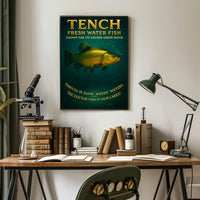 Tench The Golden-Green Freshwater Fish Poster