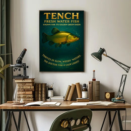 Tench The Golden-Green Freshwater Fish Poster