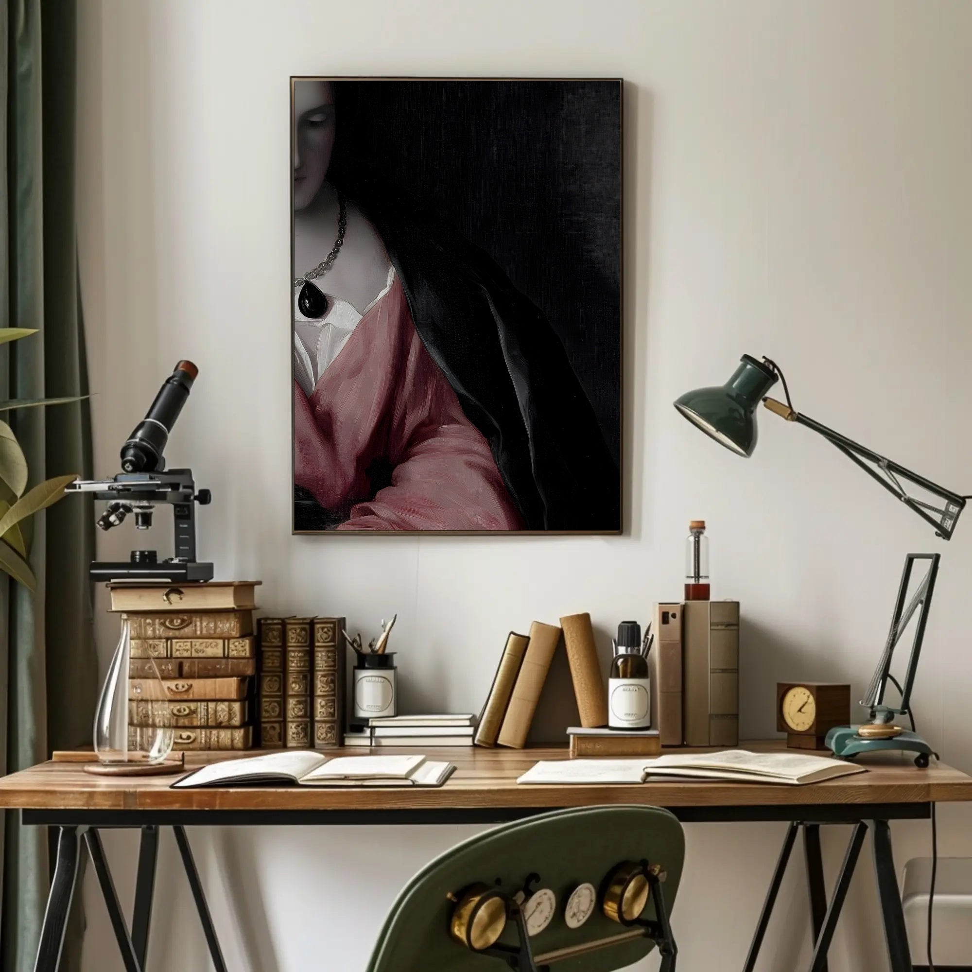Renaissance Elegance: Artistic Portrait Poster PosterGoat