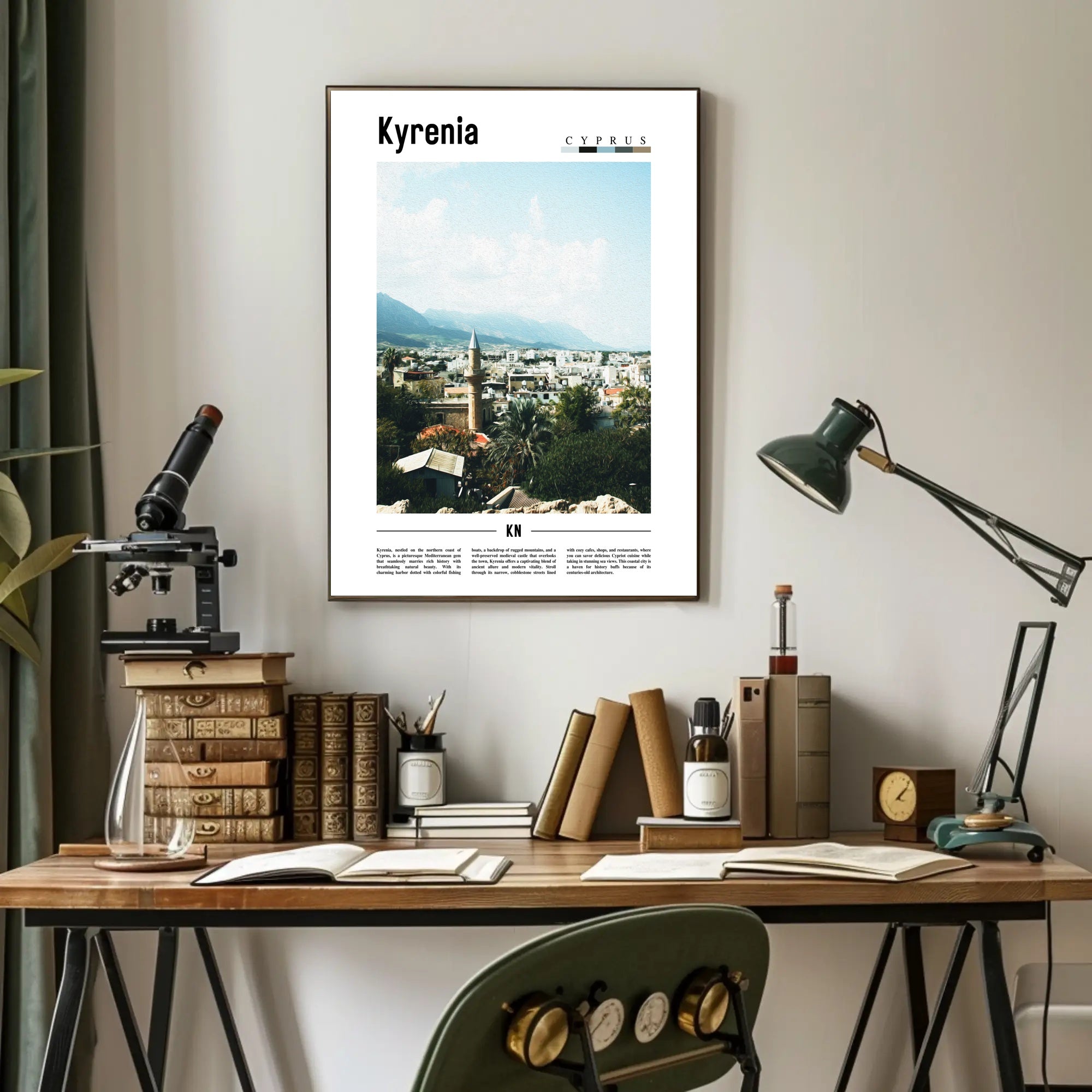 Kyrenia Mediterranean Escape Travel Poster PosterGoat