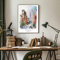 Atlanta Cityscape Poster PosterGoat