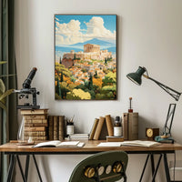 Acropolis of Athens Vibrant Cultural or Heritage Poster