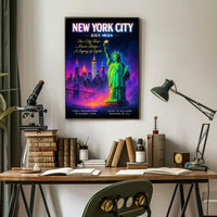 New York City A Legacy of Lights Poster PosterGoat