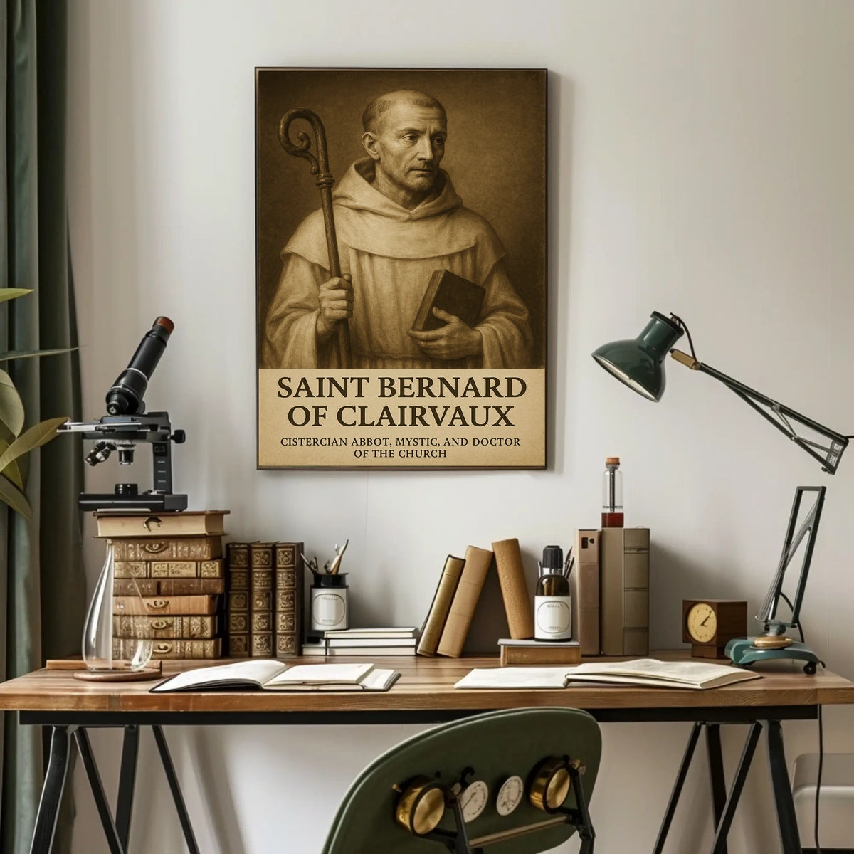 Saint Bernard Of Clairvaux Poster