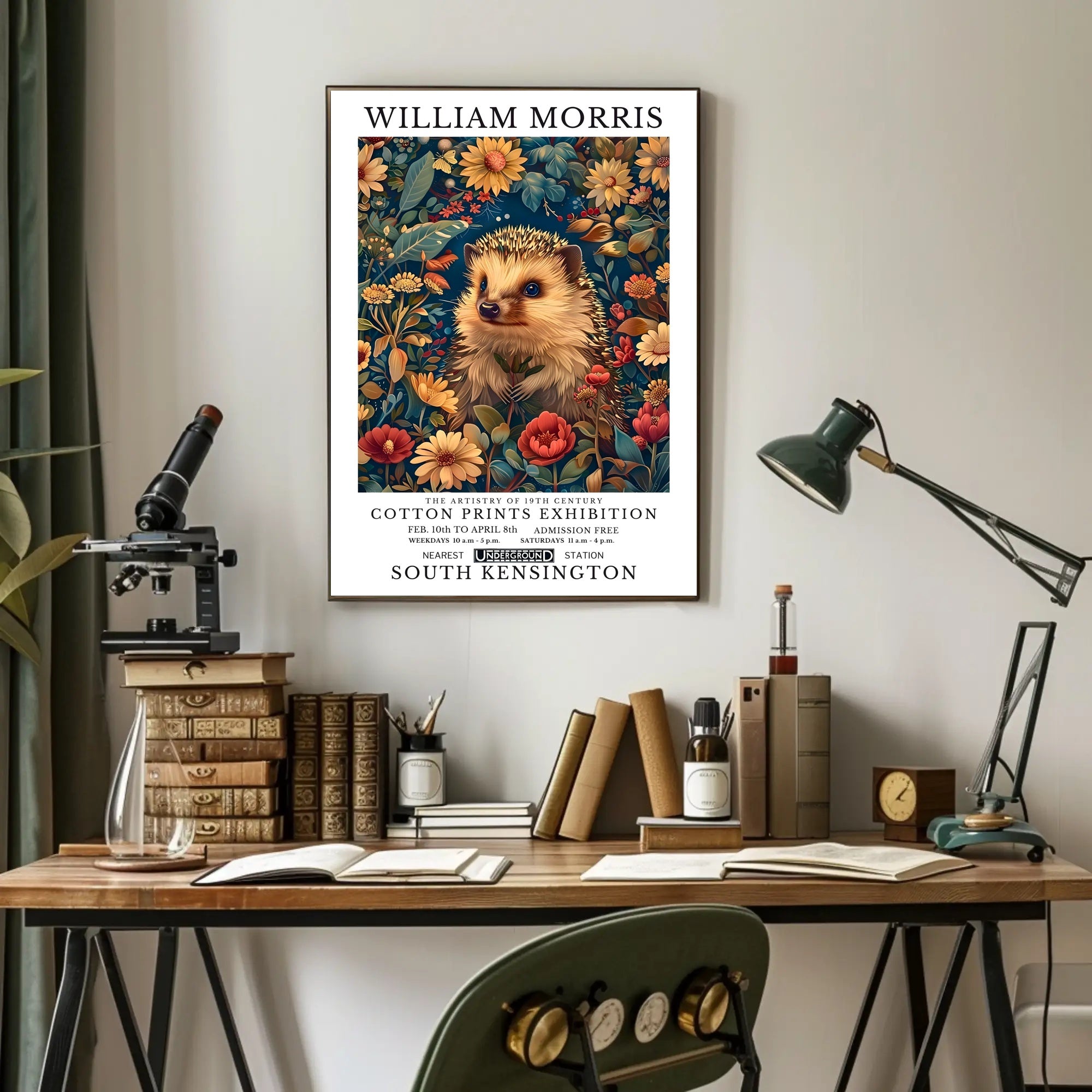 William Morris Nature Artistry Exhibition Poster