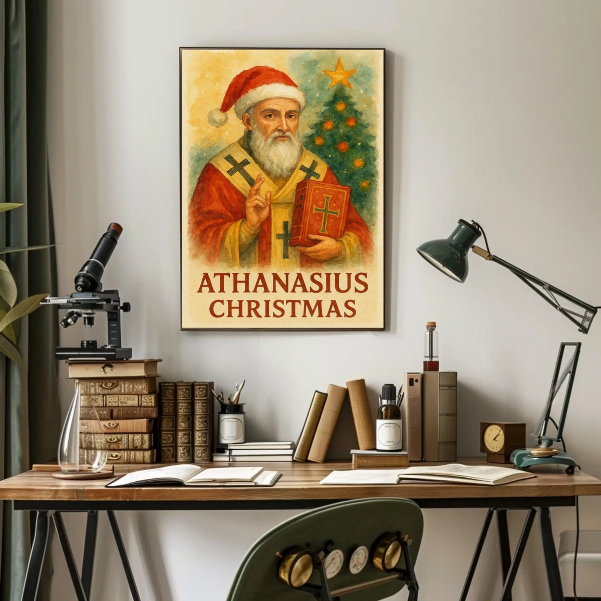 Athanasius Christmas Fusion Historical or Presidential Poster
