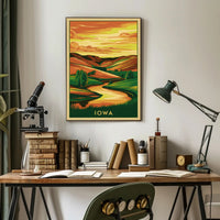 Serene Iowa Landscape Poster
