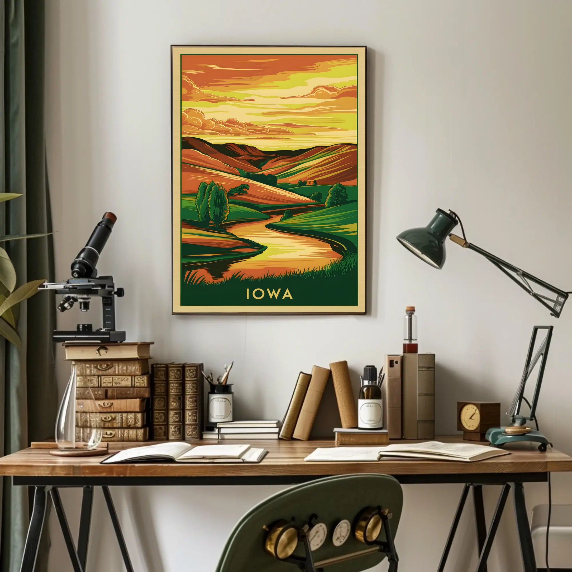 Serene Iowa Landscape Poster