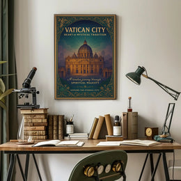 Vatican City Vintage Art Print Cultural or Heritage Poster