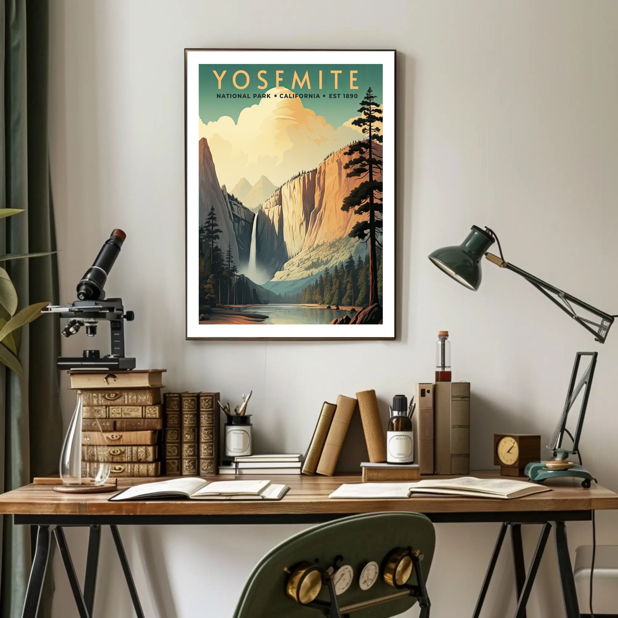 Yosemite National Park Vintage Poster Print