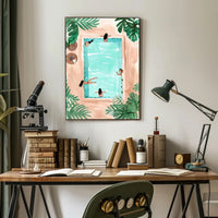 Tropical Poolside Relaxation Poster