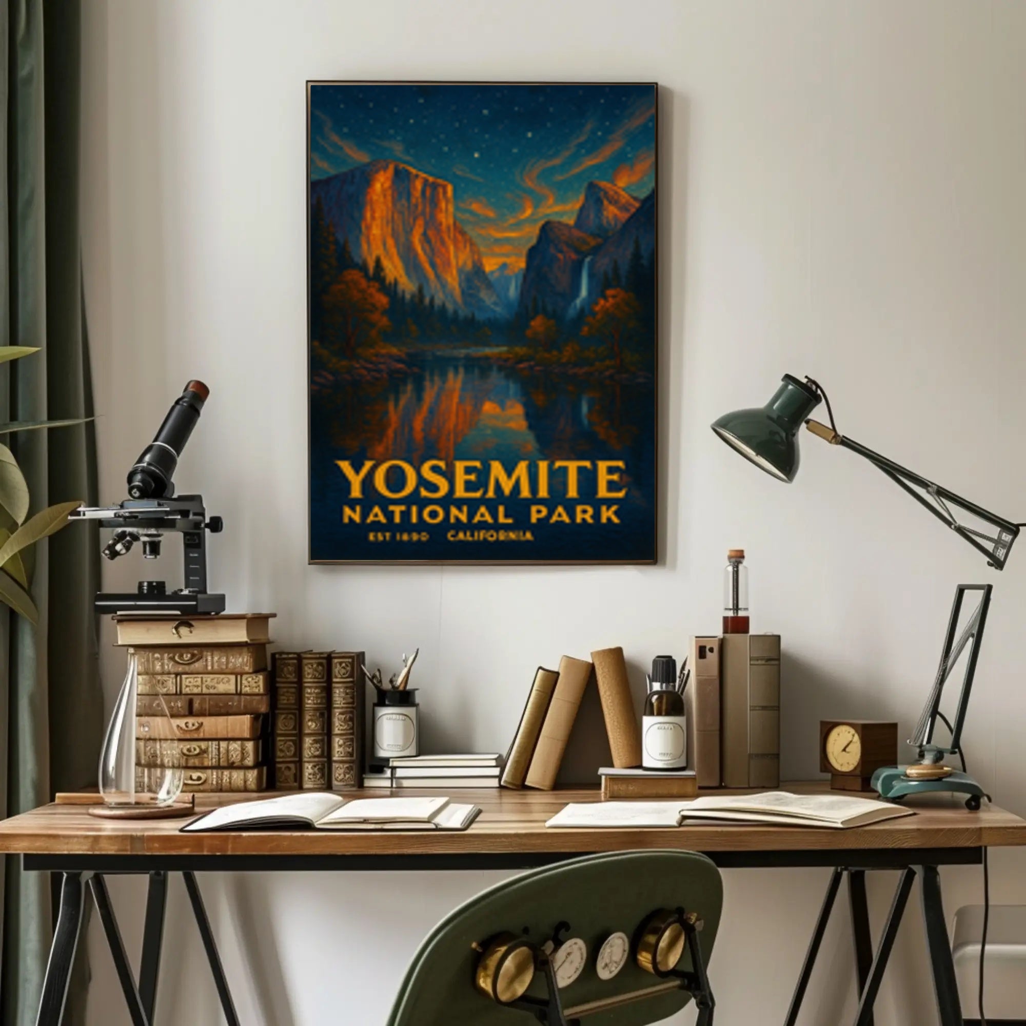 Yosemite National Park Vintage Travel Poster