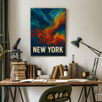 New York Abstract Expression Abstract Poster