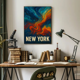 New York Abstract Expression Abstract Poster