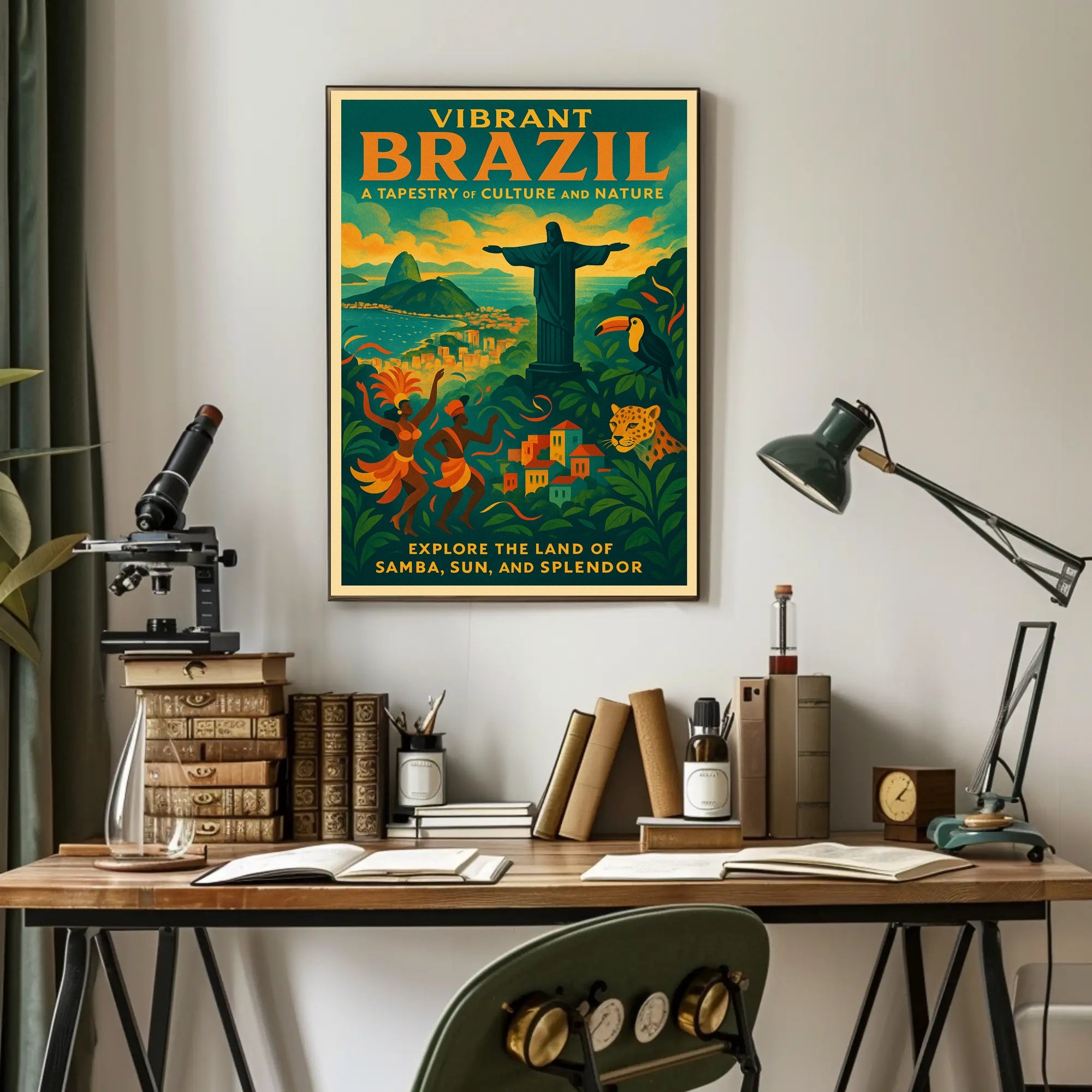 Vibrant Brazil A Tapestry Of Culture Poster