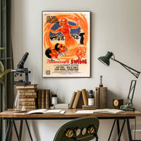 Mademoiselle Swing: Vibrant Dance-Inspired Music or Concert Poster