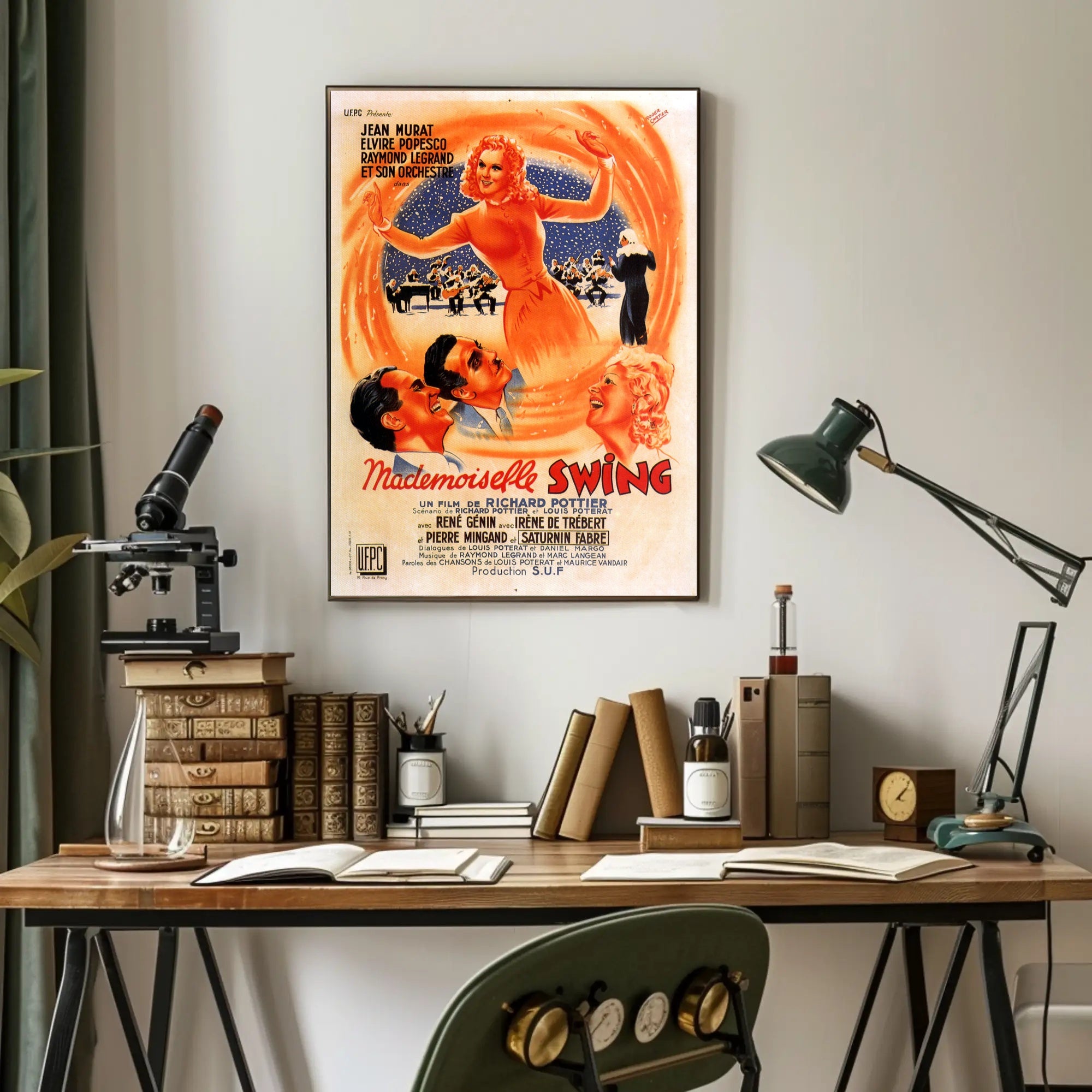 Mademoiselle Swing: Vibrant Dance-Inspired Music or Concert Poster