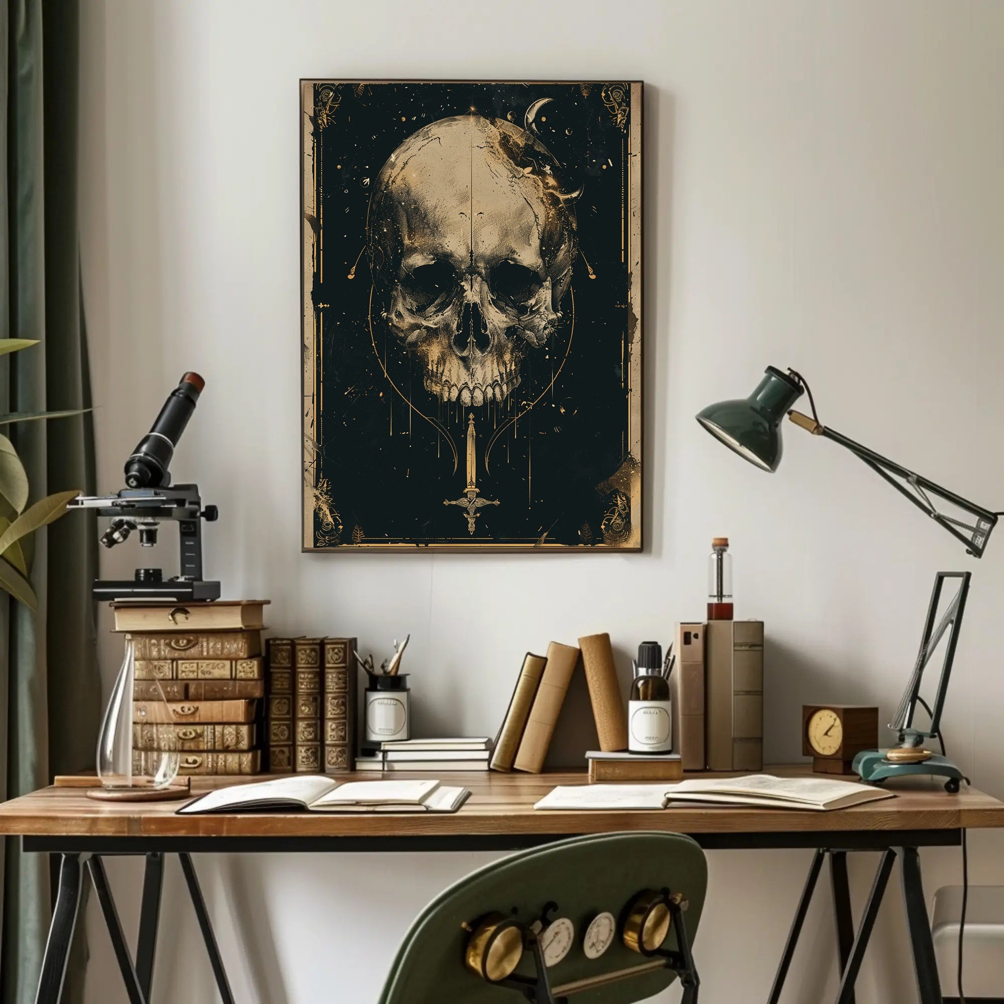 Celestial Skull Poster PosterGoat