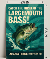 Catch the Thrill of the Largemouth Bass Poster PosterGoat