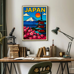 Japan A Vibrant Landscape Poster