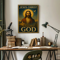 Jesus Christ Vintage Art Religious Heritage Poster