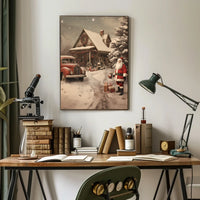 Winter Wonderland With Santa Poster