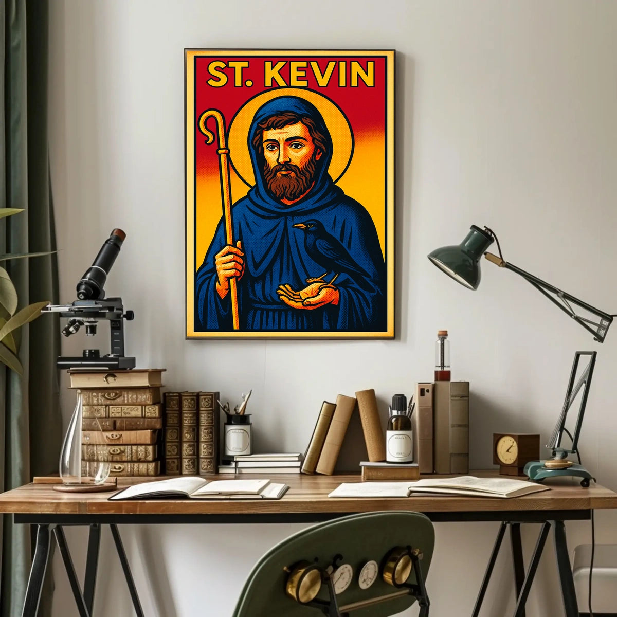 St. Kevin Iconography Poster