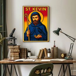 St. Kevin Iconography Poster