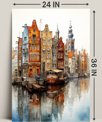 Reflections Of A Canal City Poster