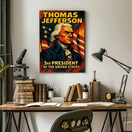 Thomas Jefferson Third President Poster Wall Art Decor