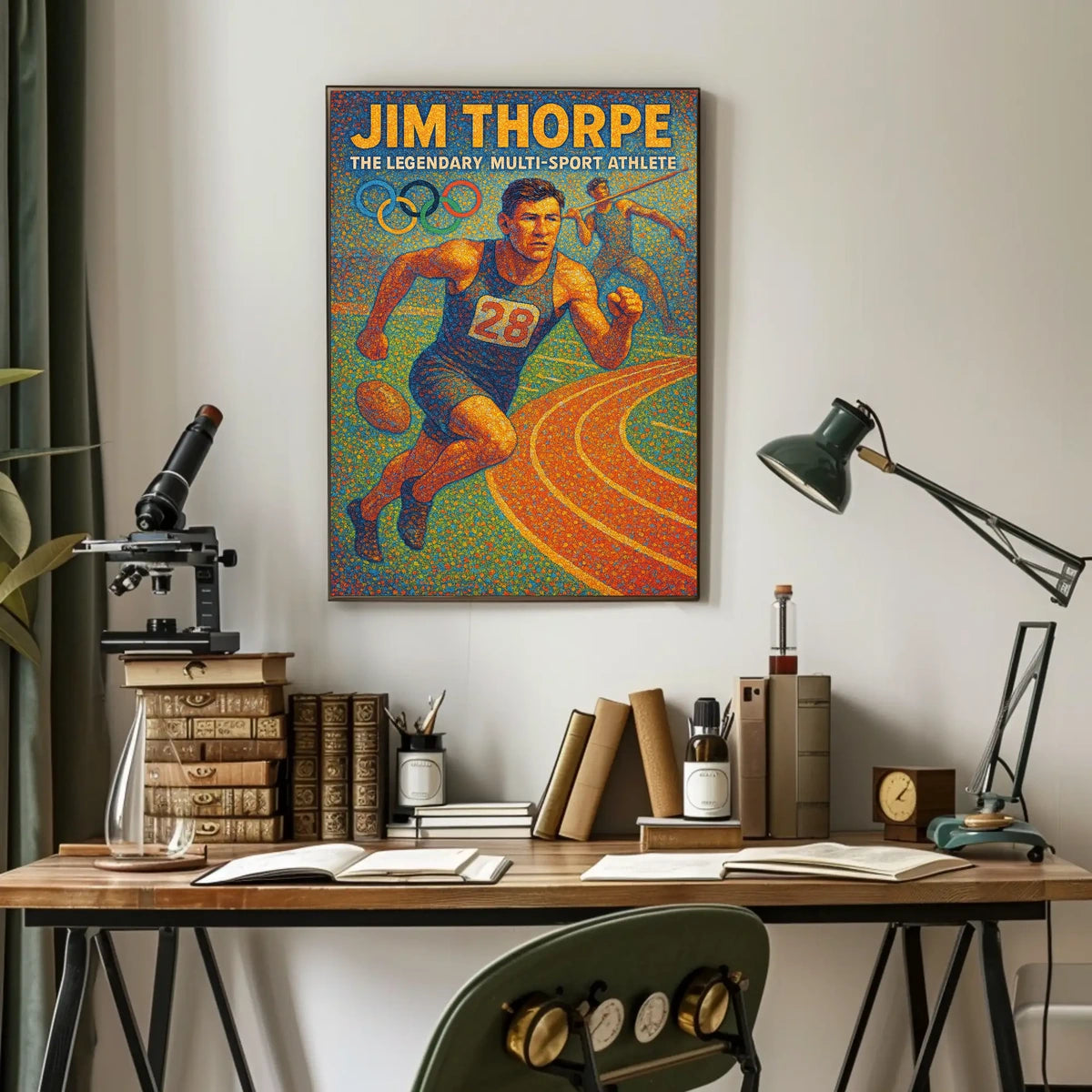 Jim Thorpe Legendary Athlete Poster