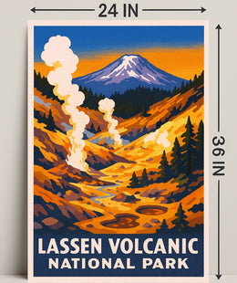 Lassen Volcanic National Park Poster PosterGoat