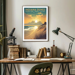 Indiana Dunes National Park Scenic Poster Print