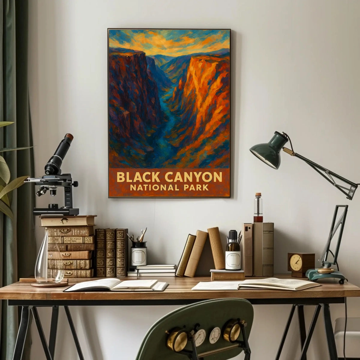 Black Canyon National Park Poster Wall Art 18x24 Print