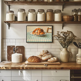 Cozy Breakfast Setting Poster